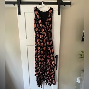 Gently Used Floral Wrap Dress - great for early fall weather!